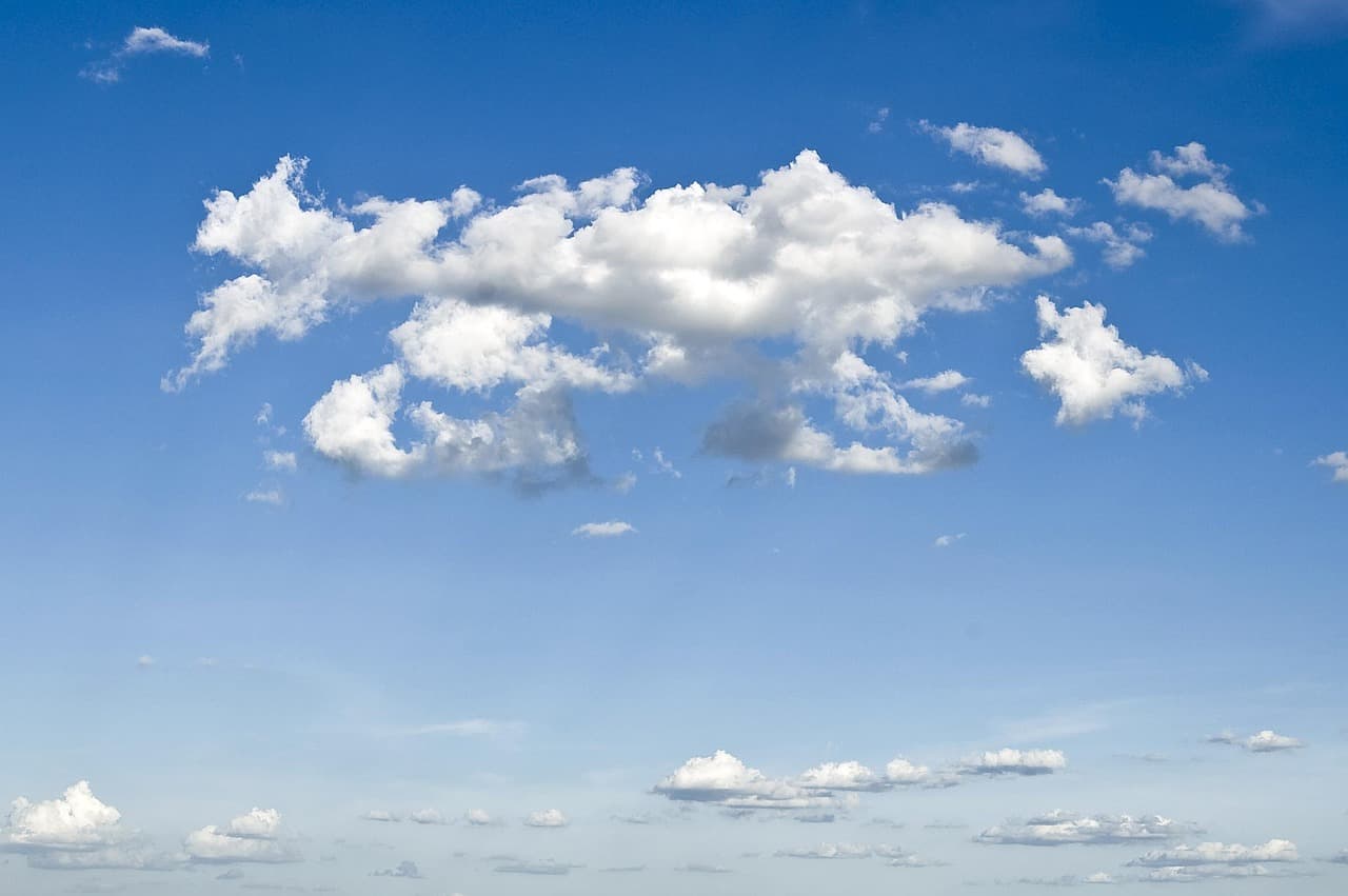clouds, sky, atmosphere, blue sky, cloudscape, white clouds, cloudy, day, nature, daylight [pid:49520]