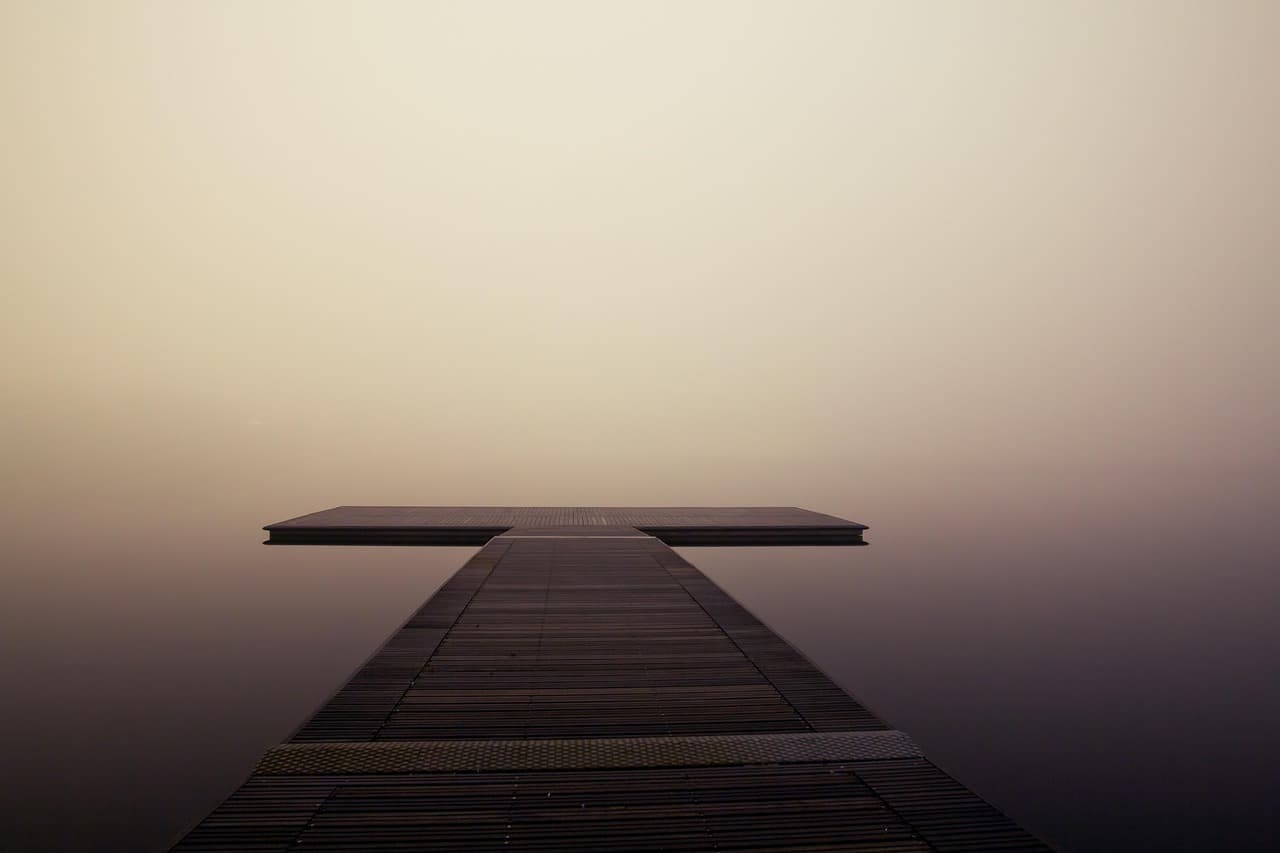 pier, fog, lake, dock, wooden pier, jetty, sea, ocean, foggy, mist, peaceful, idyllic, scenic, nature, fog, lake, sea, sea, ocean, peaceful, nature, nature, nature, nature, nature [pid:407252]