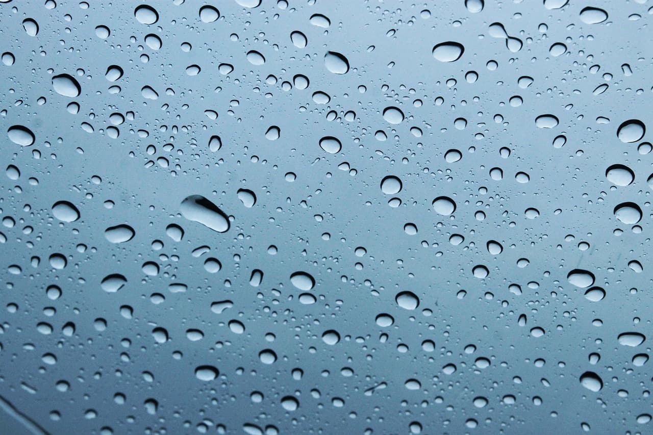 drops, rain, wet, water, water drop, drop of rain, abstraction, window, nature, raining, glass, moisture, raindrops, rainy, after rain, precise focus [pid:1436231]
