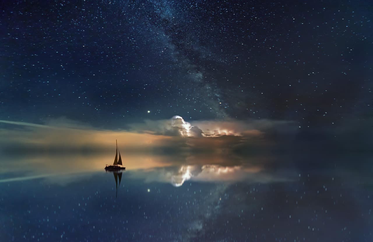 ocean, milky way, free wallpaper, hd wallpaper, desktop backgrounds, wallpaper hd, wallpaper 4k, full hd wallpaper, boat, sailing, beautiful nature, nature, beautiful wallpaper, reflection, sea, water, 4k wallpaper 1920x1080, sailing boat, nature wallpaper, stars, sky, laptop wallpaper, sky background, starry, mac wallpaper, fantasy, night sky, evening, night, free background, scenic, peaceful, mood, panorama, background, windows wallpaper, desktop background, wallpaper, cool backgrounds, 4k wallpaper, nature background, zoom background [pid:3605547]
