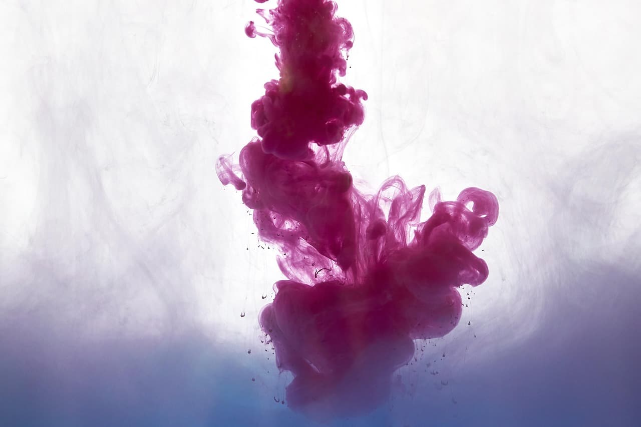ink, paint, that, drop, watercolor, jump, messy, abstract, liquid, stain, blend, colour, color, artistic, colors, art, tissue, drains, flow, wave, background, pink, purple, blue [pid:3859570][light]