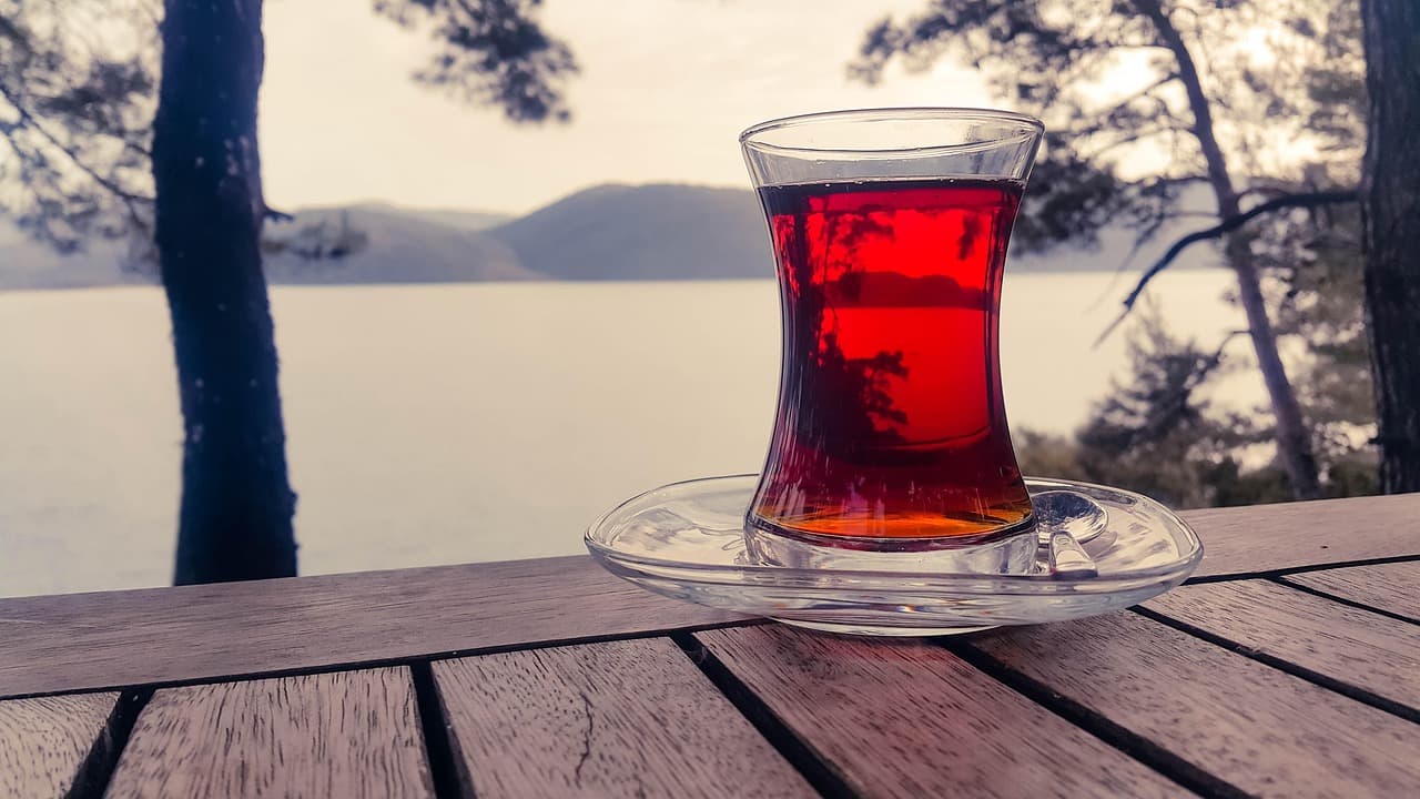 tea, cup, mug, glass, drink, beverage, glassware, tea cup, nature, outdoors, wooden table, tea, tea, tea, tea, tea [pid:1284366][light]
