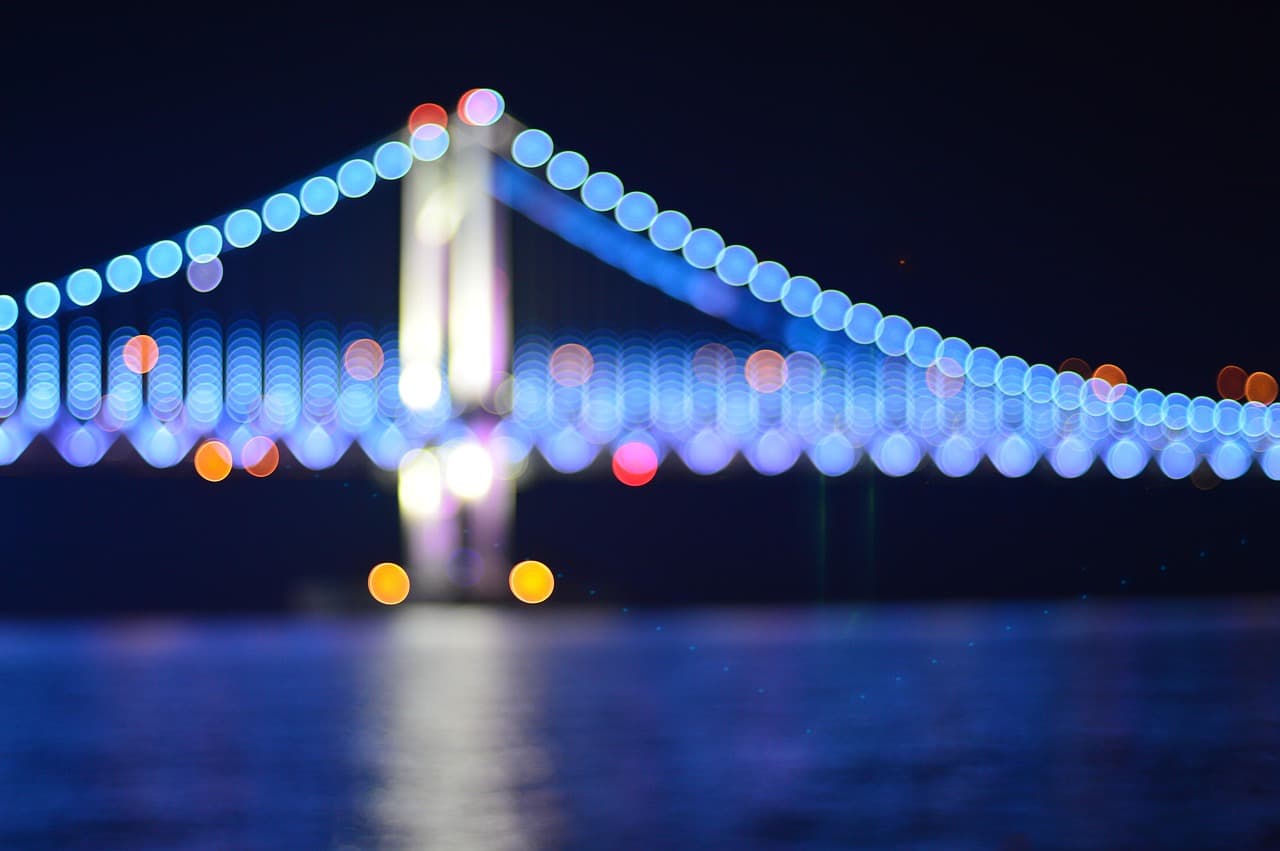 bokeh, light, gwang'alli, nature, gwangan bridge, bridge, night view, night, summer [pid:445213][dark]
