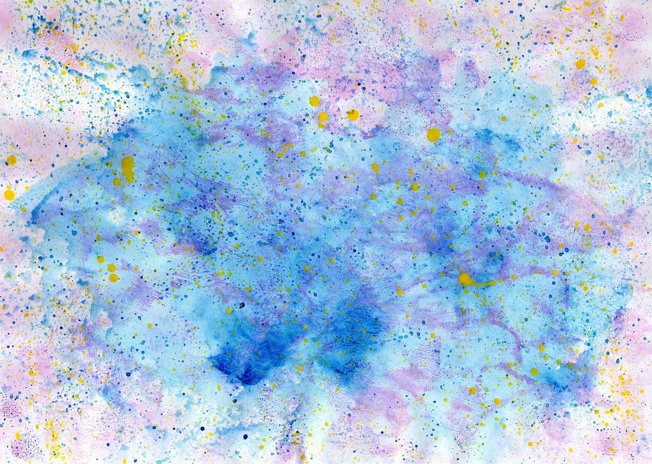splatter, watercolour paint, blue, pink, yellow, purple, multi-coloured, background, paint, artistic, blue watercolor, splatter, splatter, splatter, splatter, splatter [pid:2693956][light]