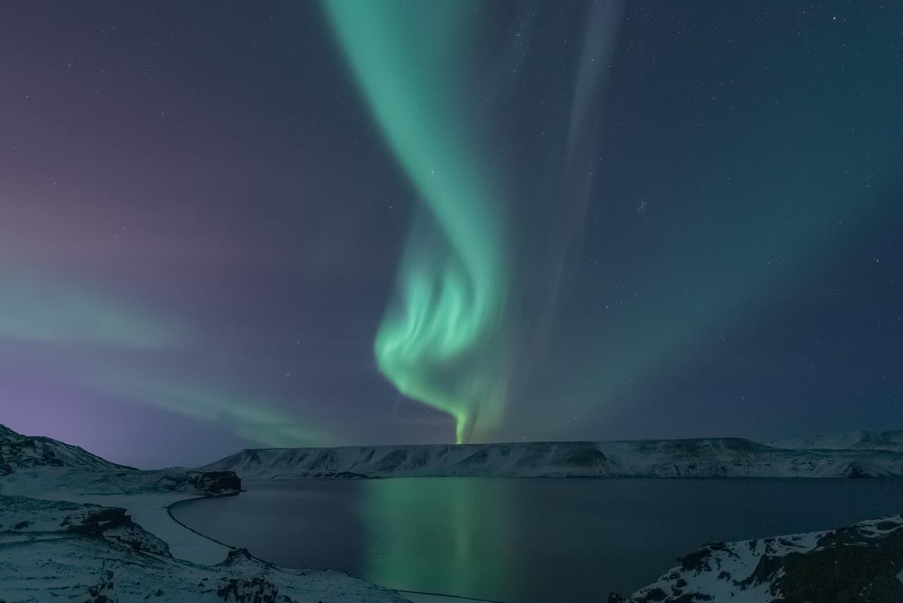 aurora borealis, lake, snow, aurora, polar lights, northern lights, southern lights, night sky, sky, night, evening, mountain, scenery, scenic, nature, iceland, aurora, northern lights, northern lights, northern lights, iceland, iceland, iceland, iceland, iceland [pid:5599375][dark]