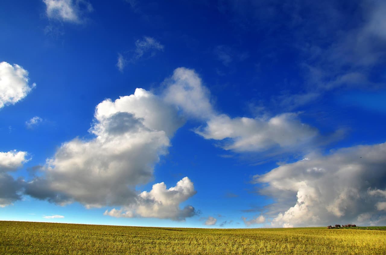 countryside, pasture, sky, agriculture, grass, nature, meadow, vosges, clouds, blue sky, panorama, rural, field, prairie [pid:5159278][dark]