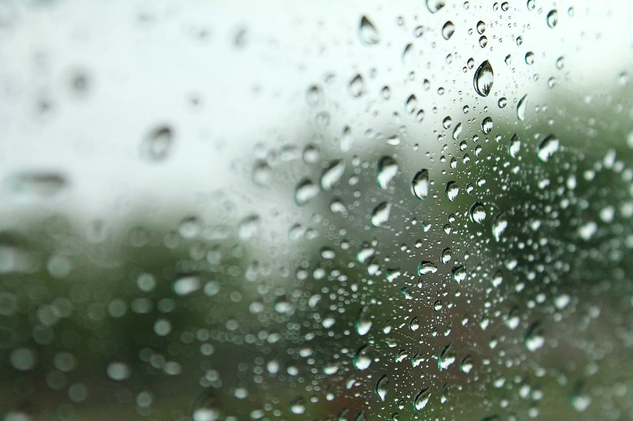 drop, nature, rain, glass, water, raindrops, rainy, window [pid:1000480][light]