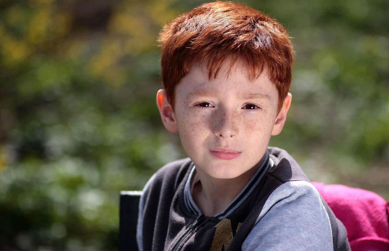 boy, kid, face, child, young, red hair, freckles, cute, caucasian, portrait, boy, boy, boy, boy, boy [pid:1252771][dark]