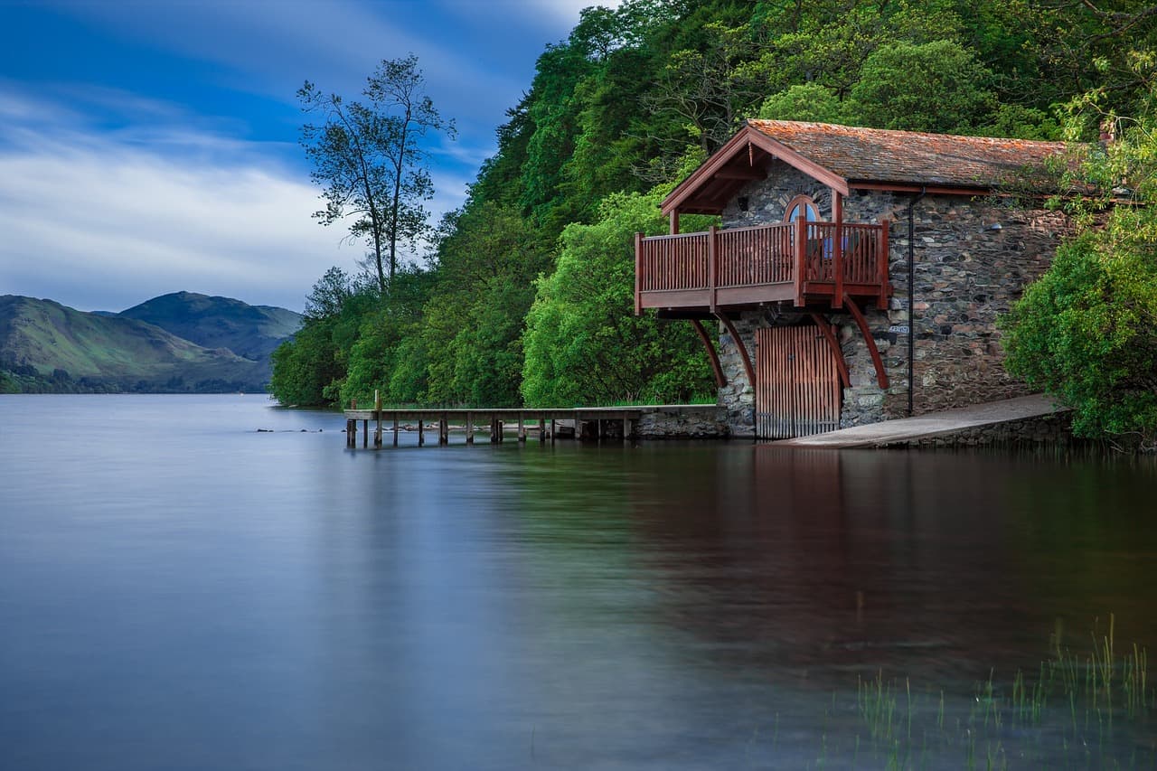 lake, cottage, jetty, dock, water, water reflection, balcony, house, stone house, scenic, scenery, countryside, nature, scotland, lake, water, house, house, house, nature, nature, nature, nature, nature [pid:192990][dark]