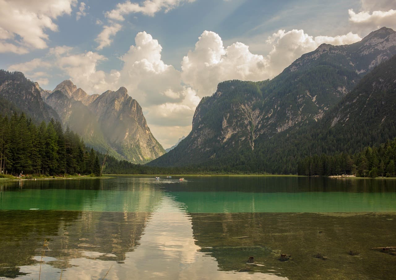 lake, mountains, water, reflection, landscape, water reflection, scenic, outdoors, valley, nature, fjord, panorama, sky, clouds, valley, valley, valley, valley, valley, fjord, fjord [pid:1838760][dark]